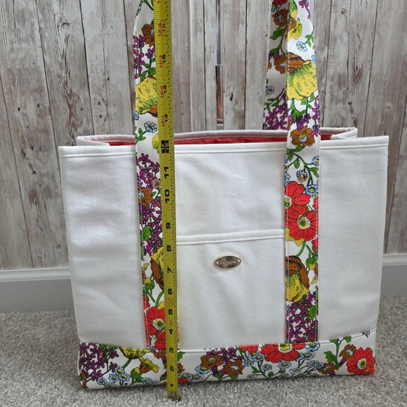 Coach Large Tote Bag Floral Summer Mothers Day Beach - Picture 3 of 8